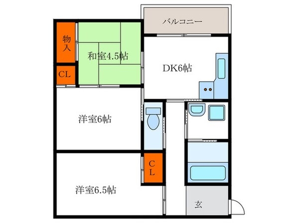 エレガンスコ－ト下鴨の物件間取画像